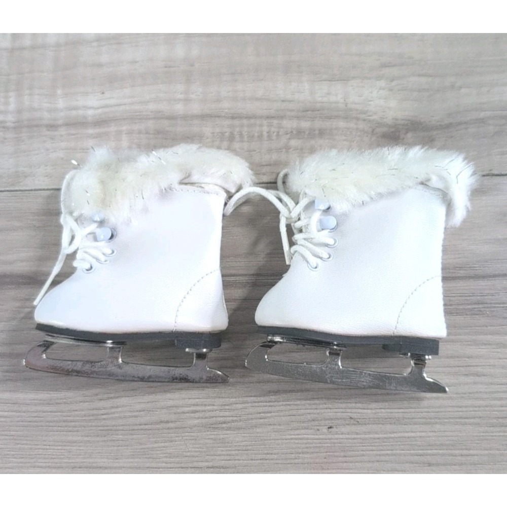 American Girl of Today Doll ICE SKATES With Blades White Laces 2004